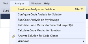 VisualStudio Code Analysis